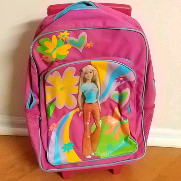 Barbie Accessories Wheeled Pink Barbie Backpack Poshmark